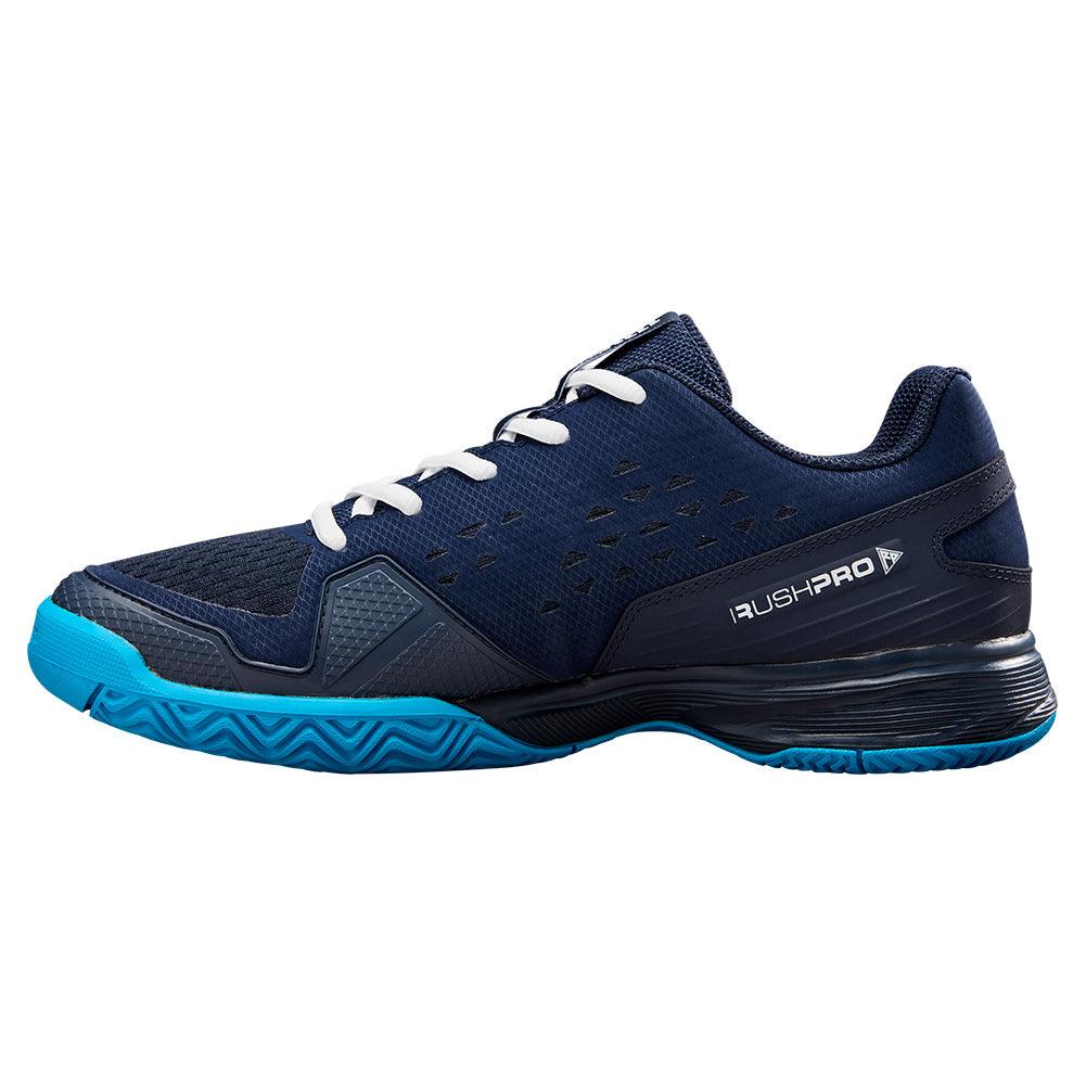 Juniors` Rush Pro Tennis Shoes Navy Blazer and White WILSON