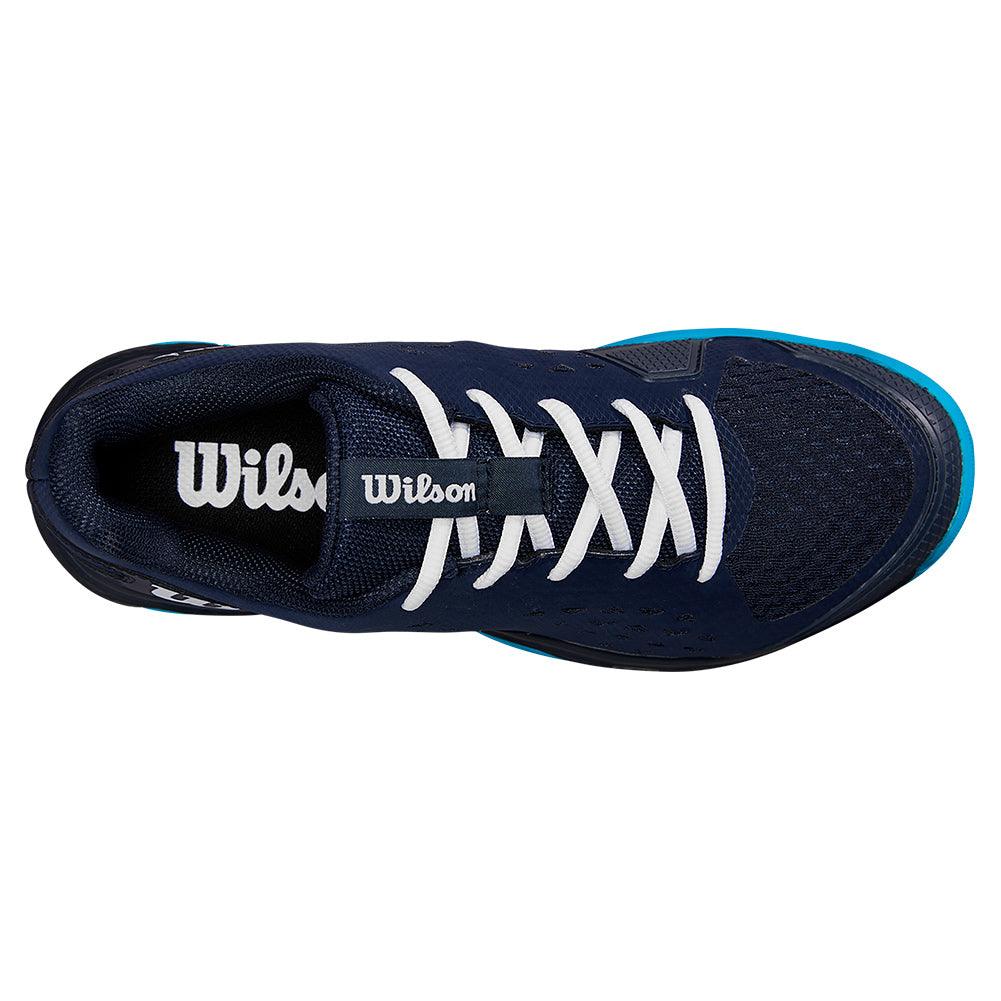 Juniors` Rush Pro Tennis Shoes Navy Blazer and White WILSON