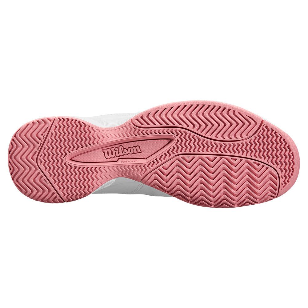 Juniors` Rush Pro Tennis Shoes White and Mauveglow WILSON