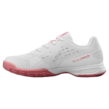 Juniors` Rush Pro Tennis Shoes White and Mauveglow WILSON