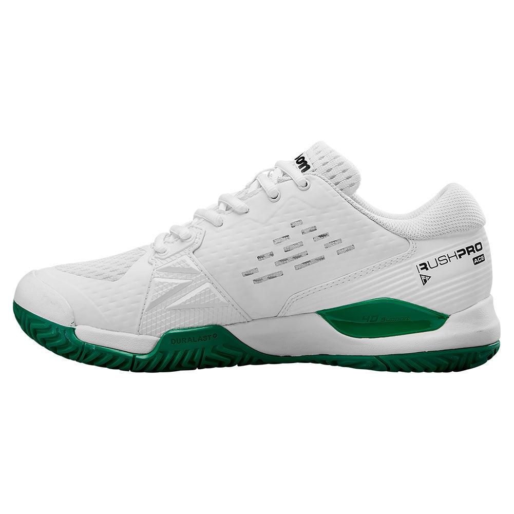 Juniors` Rush Pro Ace Tennis Shoes White and Bosphorus WILSON