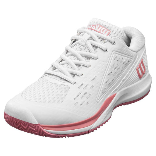 Juniors` Rush Pro Ace Tennis Shoes White and Mauveglow WILSON 4Y
