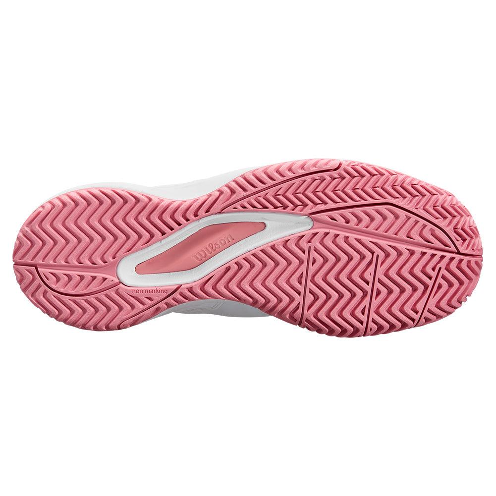 Juniors` Rush Pro Ace Tennis Shoes White and Mauveglow WILSON