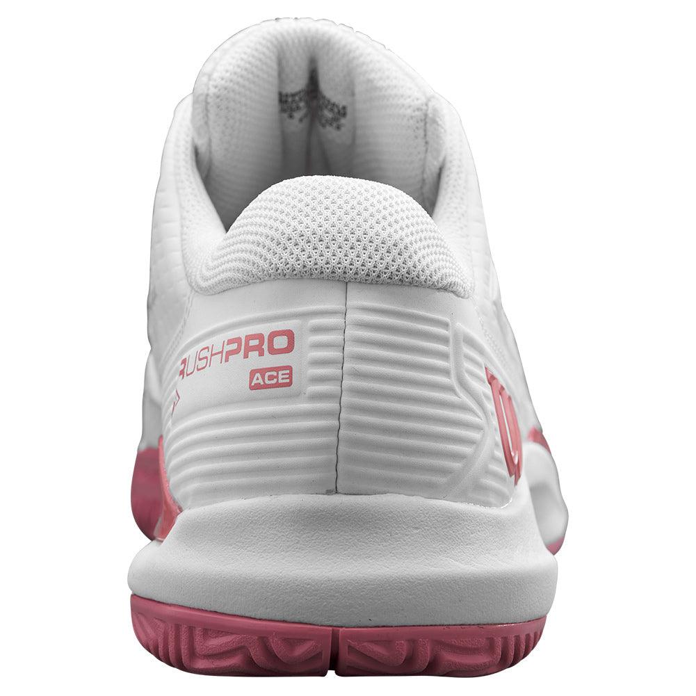 Juniors` Rush Pro Ace Tennis Shoes White and Mauveglow WILSON