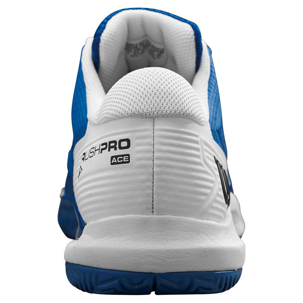 Men`s Rush Pro Ace Tennis Shoes Deja Vu Blue and White WILSON