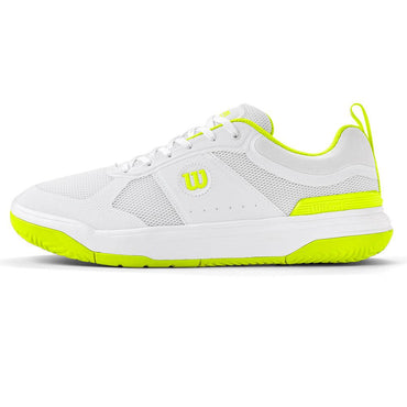Men`s Pickle Pro Pickleball Shoes White and Safety Yellow WILSON