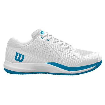 Men`s Rush Pro Ace Oz Tennis Shoes White and Atomic Blue WILSON