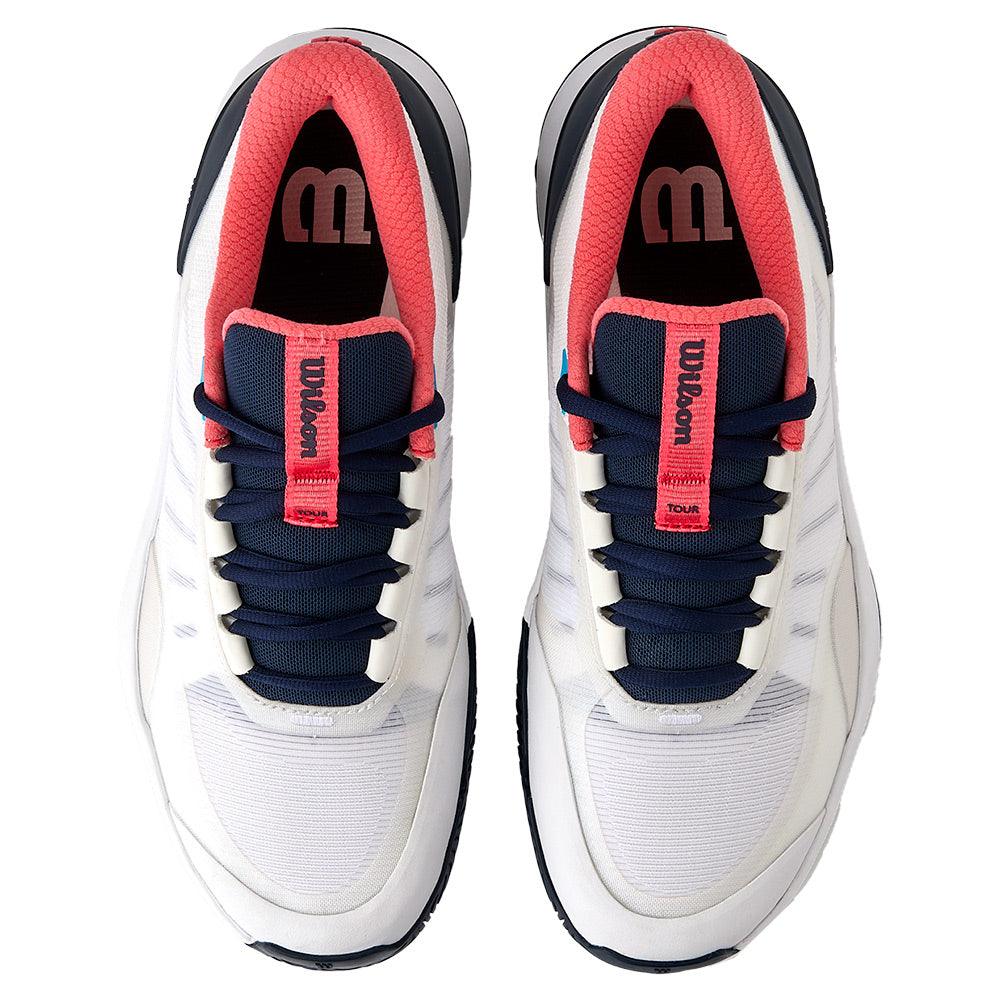 Women`s Intrigue Tour Tennis Shoes White and Navy Blazer WILSON