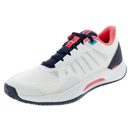 Women`s Intrigue Tour Tennis Shoes White and Navy Blazer WILSON 5.5 White