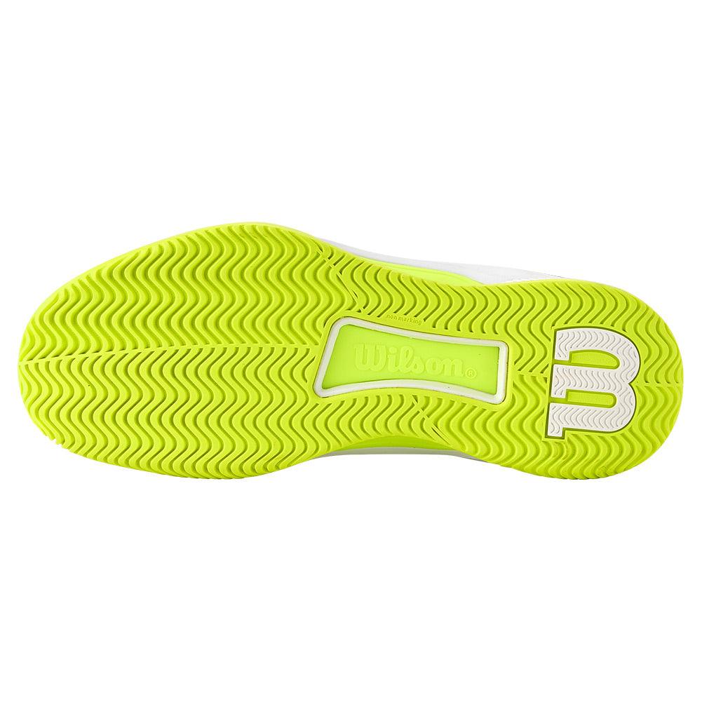 Women`s Intrigue Tour Oz Tennis Shoes White and Safety Yellow WILSON