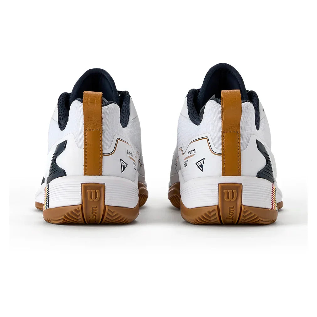 Men`s Rush Pro 4.5 Clay RG Tennis Shoes White and Navy Blazer WILSON