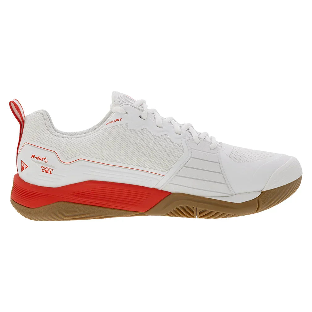 Men`s Rush Pro 4.5 Tennis Shoes White and Infrared WILSON