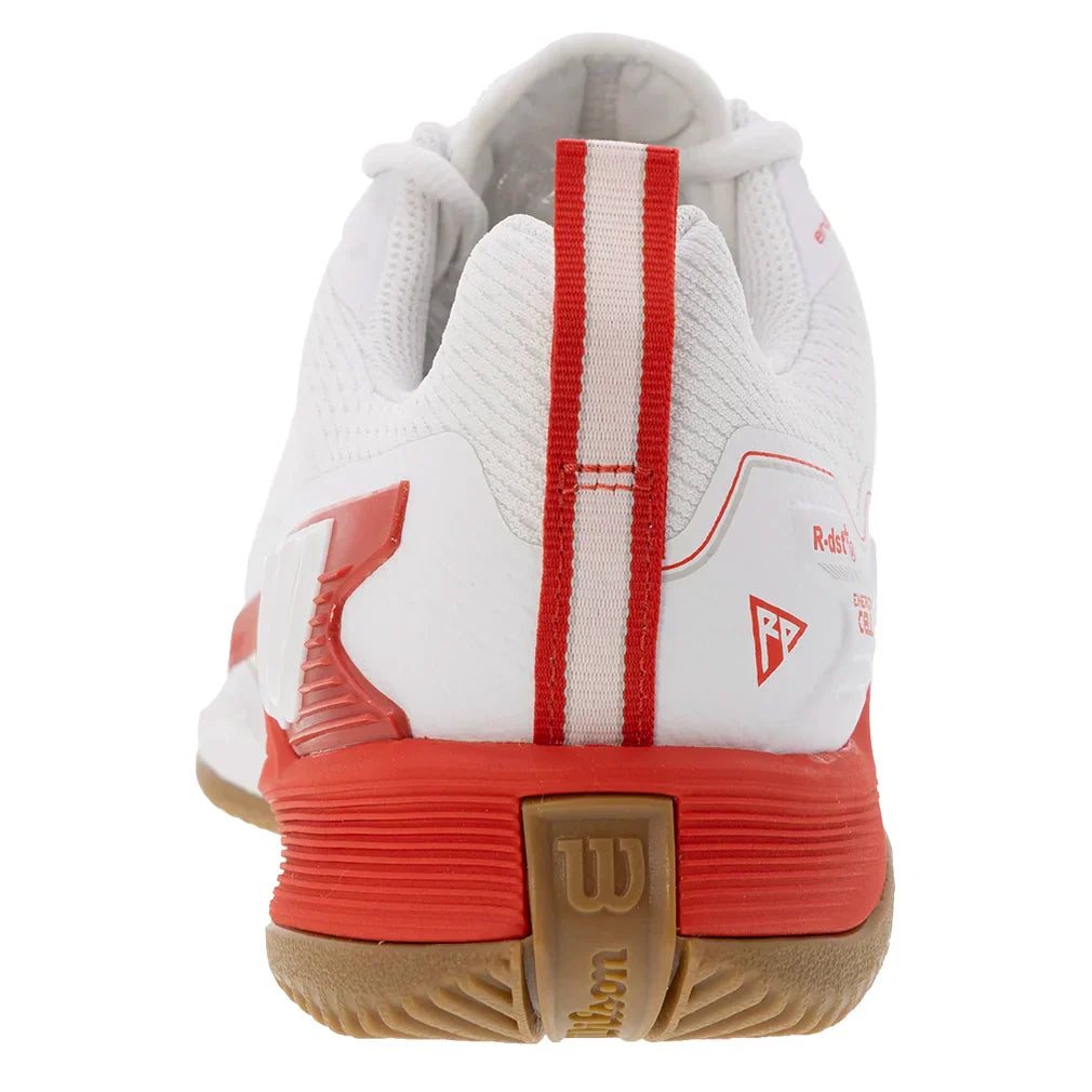 Men`s Rush Pro 4.5 Tennis Shoes White and Infrared WILSON