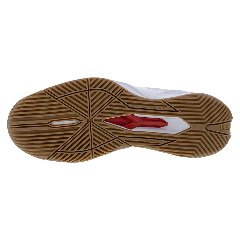 Men`s Rush Pro 4.5 Tennis Shoes White and Gum WILSON