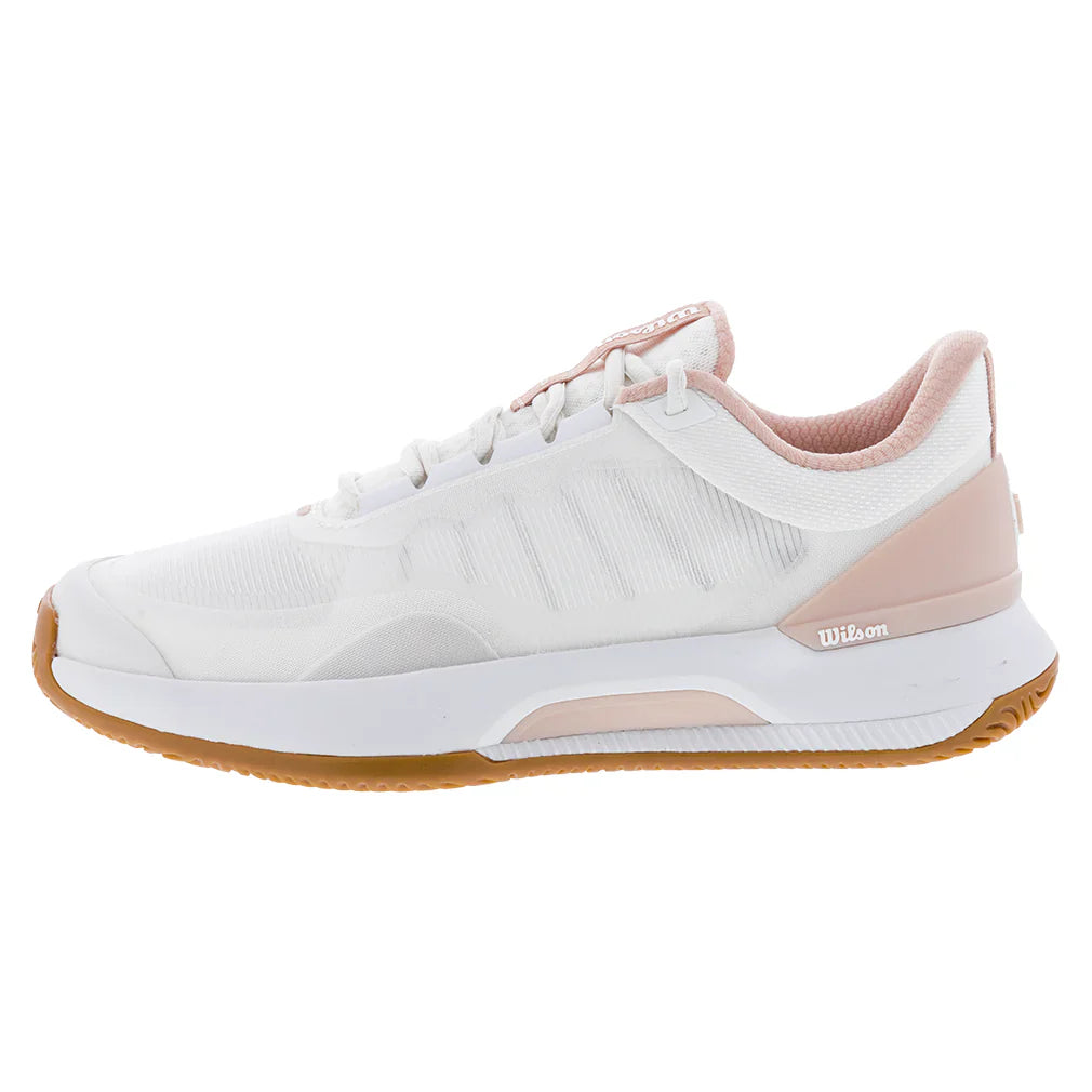 Womens Intrigue Tour Tennis Shoes White and Cameo Rose WILSON