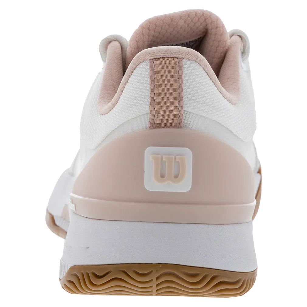 Womens Intrigue Tour Tennis Shoes White and Cameo Rose WILSON