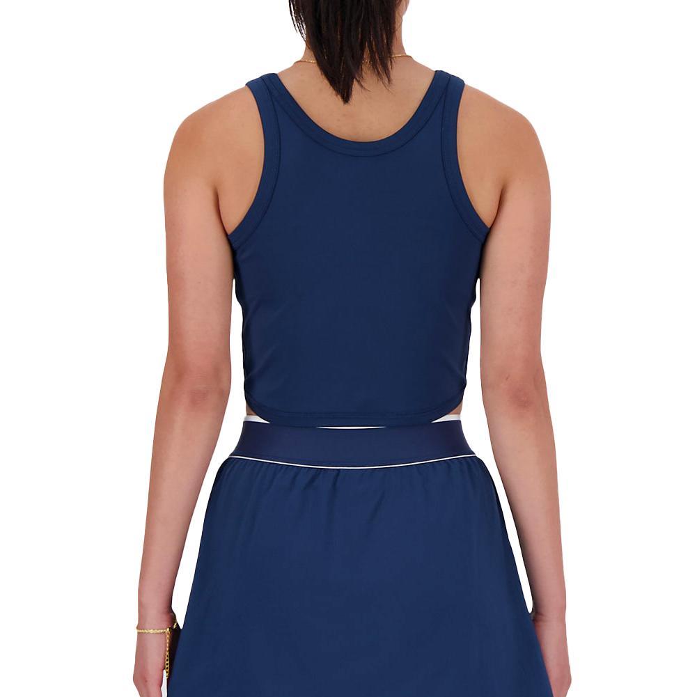 Women's Cropped Tournament Tennis Tank Navy Womens Apparel NEW BALANCE XL