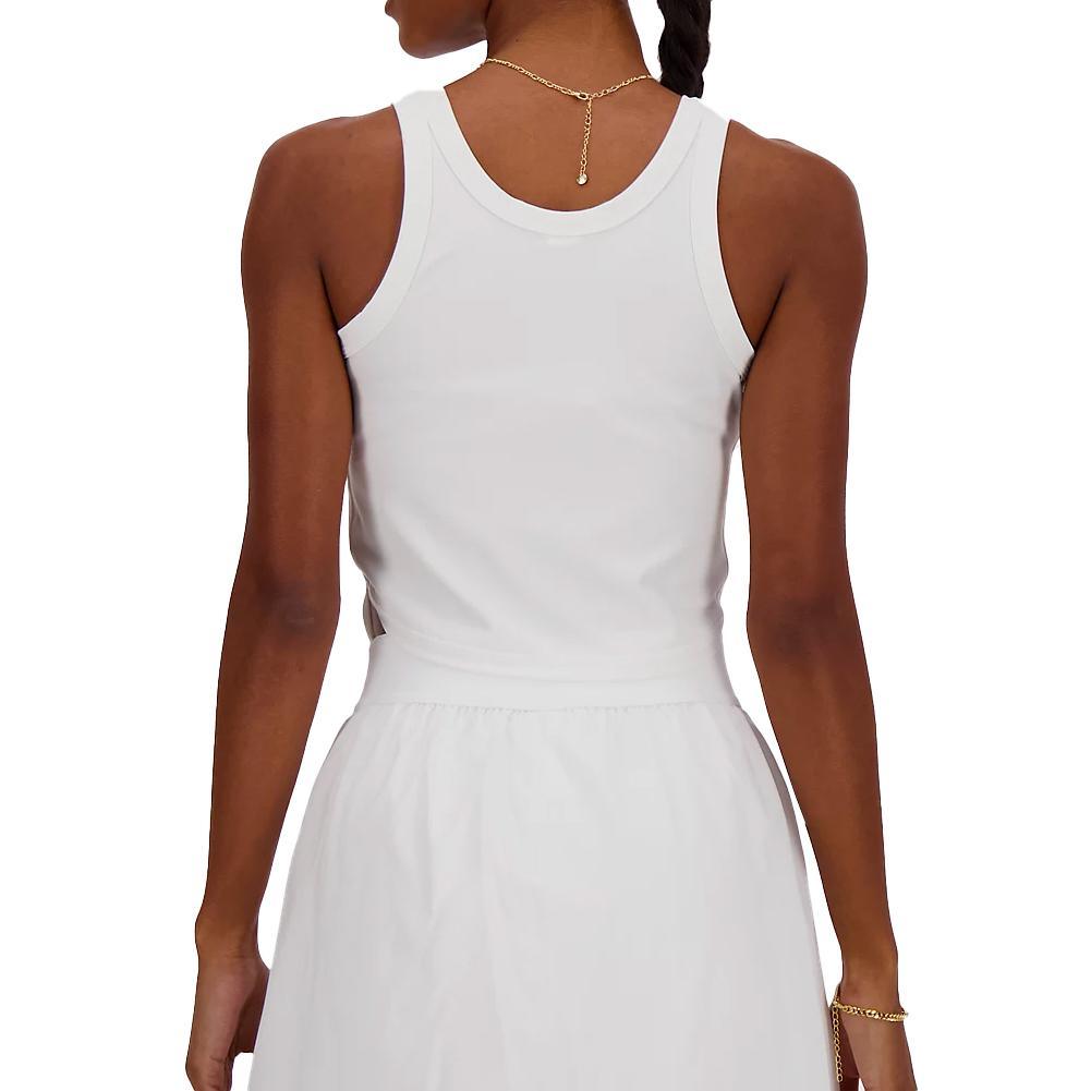 Women's Cropped Tournament Tennis Tank White Womens Apparel NEW BALANCE S