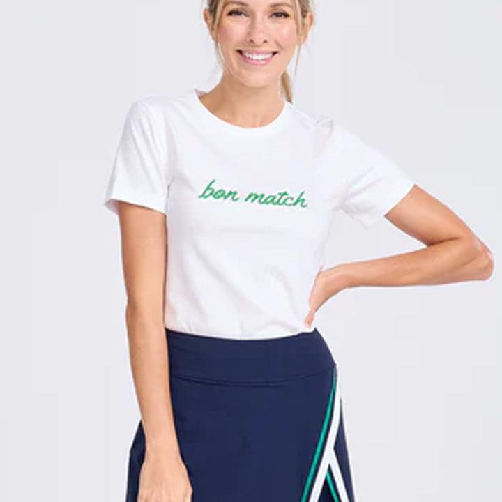 Women`s Sporty Love Tennis T-Shirt AME AND LULU