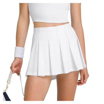 Women`s Classic Pleated Mini Tennis Skort Bright White WILSON L