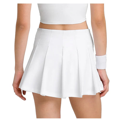 Women`s Classic Pleated Mini Tennis Skort Bright White WILSON