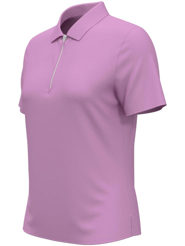 Women's 1/4 Zip Solid Golf Polo