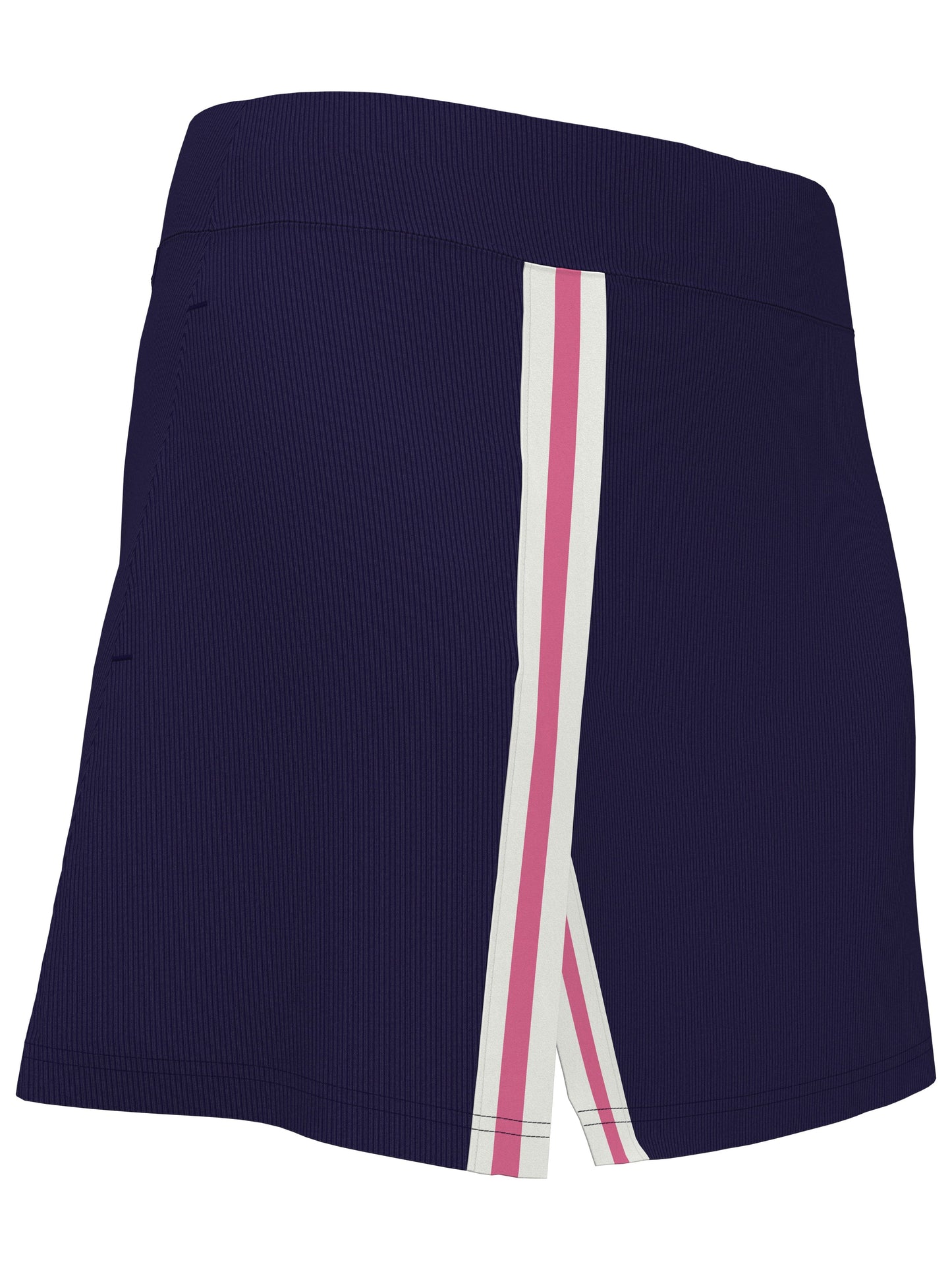 Women's 15" Ribbed Color Block Golf Skort