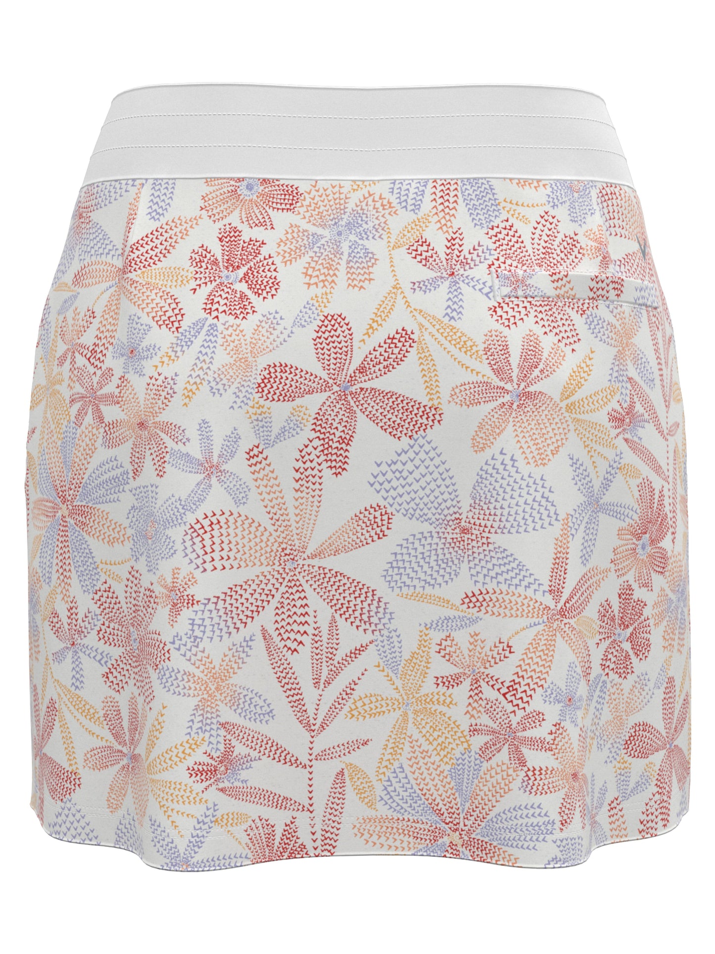 Women's 16" Abstract Floral Print Color Block Golf Skort