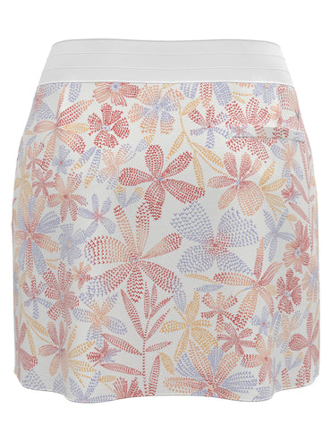 Women's 16" Abstract Floral Print Color Block Golf Skort