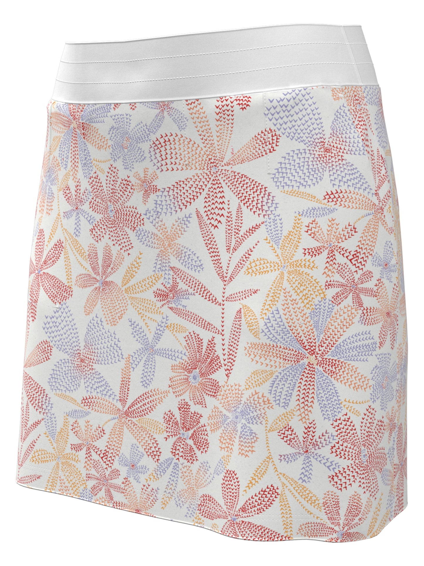 Women's 16" Abstract Floral Print Color Block Golf Skort