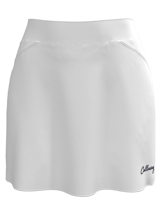 16" Double Ruffle Golf Skort (Brilliant White) 