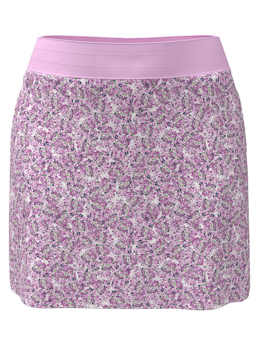 16" Mini Floral Print Color Block Golf Skort (Orchid) 