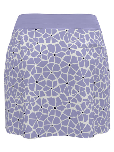 Women's 16" Spring Floral Print Color Block Golf Skort