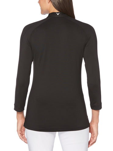 Women's 3/4 Sleeve Swing Tech Shadow Stripe Polo