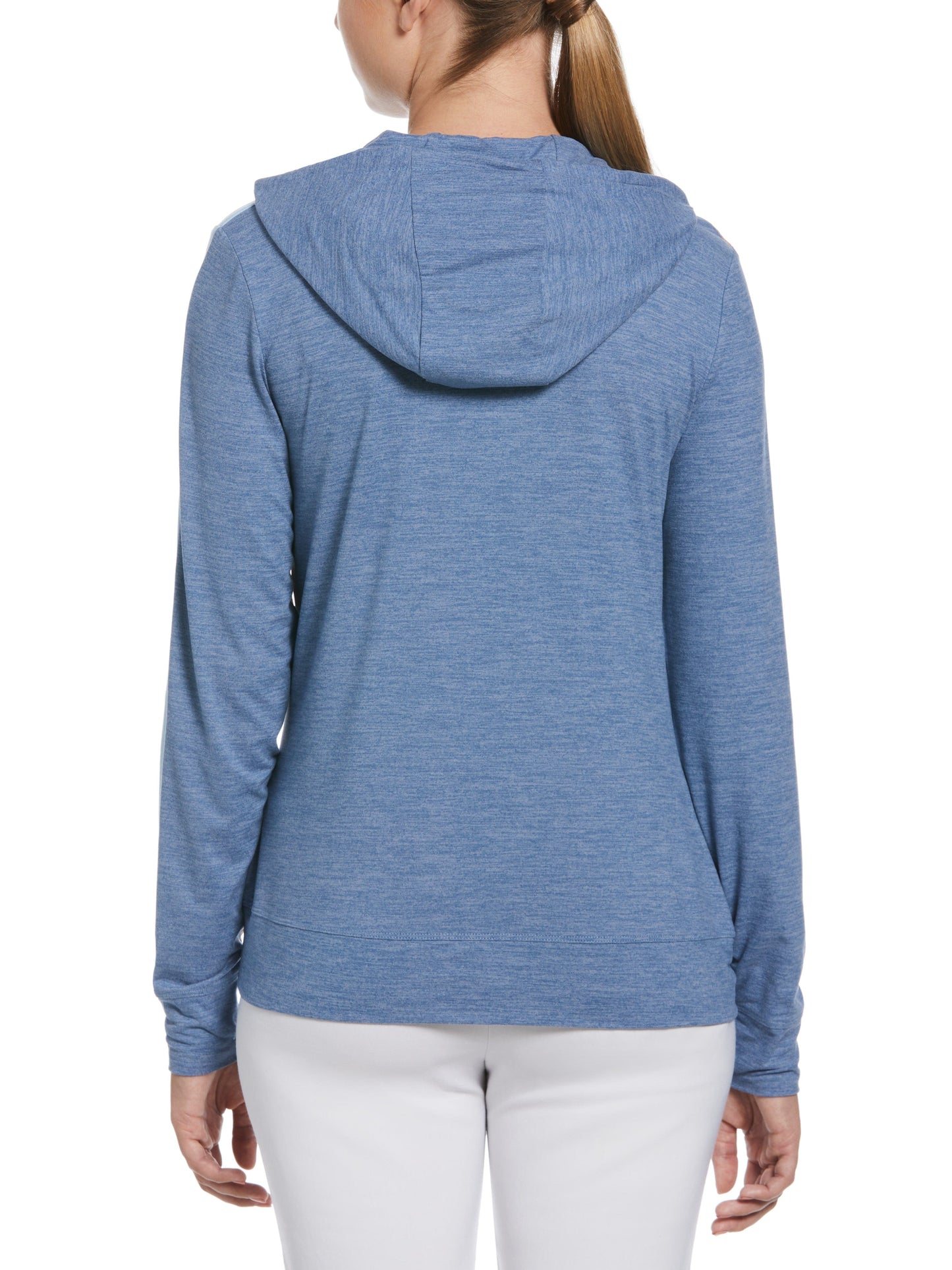 Women's Asymmetrical Color Blocked Golf Hoodie with Pockets