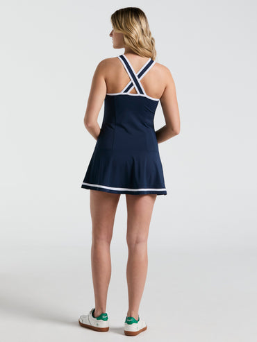 Women's Colour Block Tennis Dress