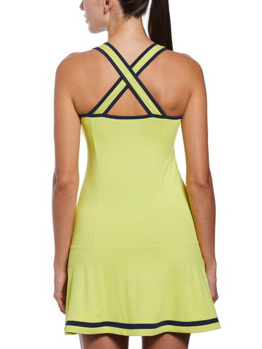 Women's Drop Waist Color Block Tennis Dress