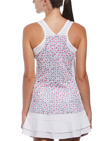 Women's Floral Print Tennis Tank Top