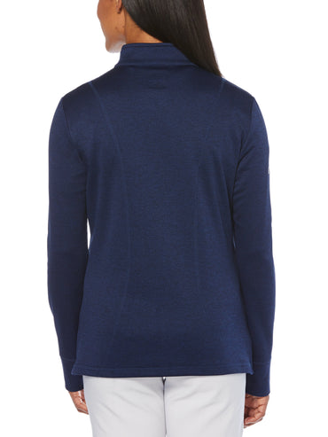 Women's Full Zip Thermal Mock Pullover