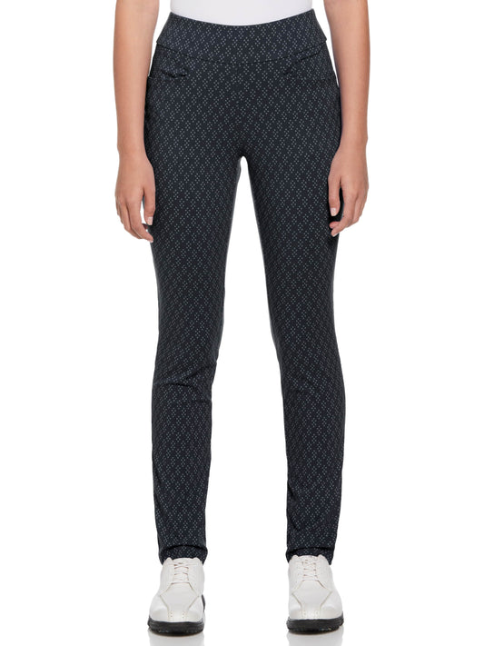 Geo Print Pull-On Golf Pant (Black Iris) 