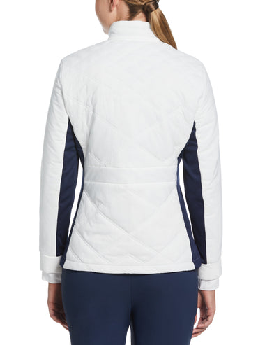 Women's Insulated Full Zip Jacket with Stretch Panels