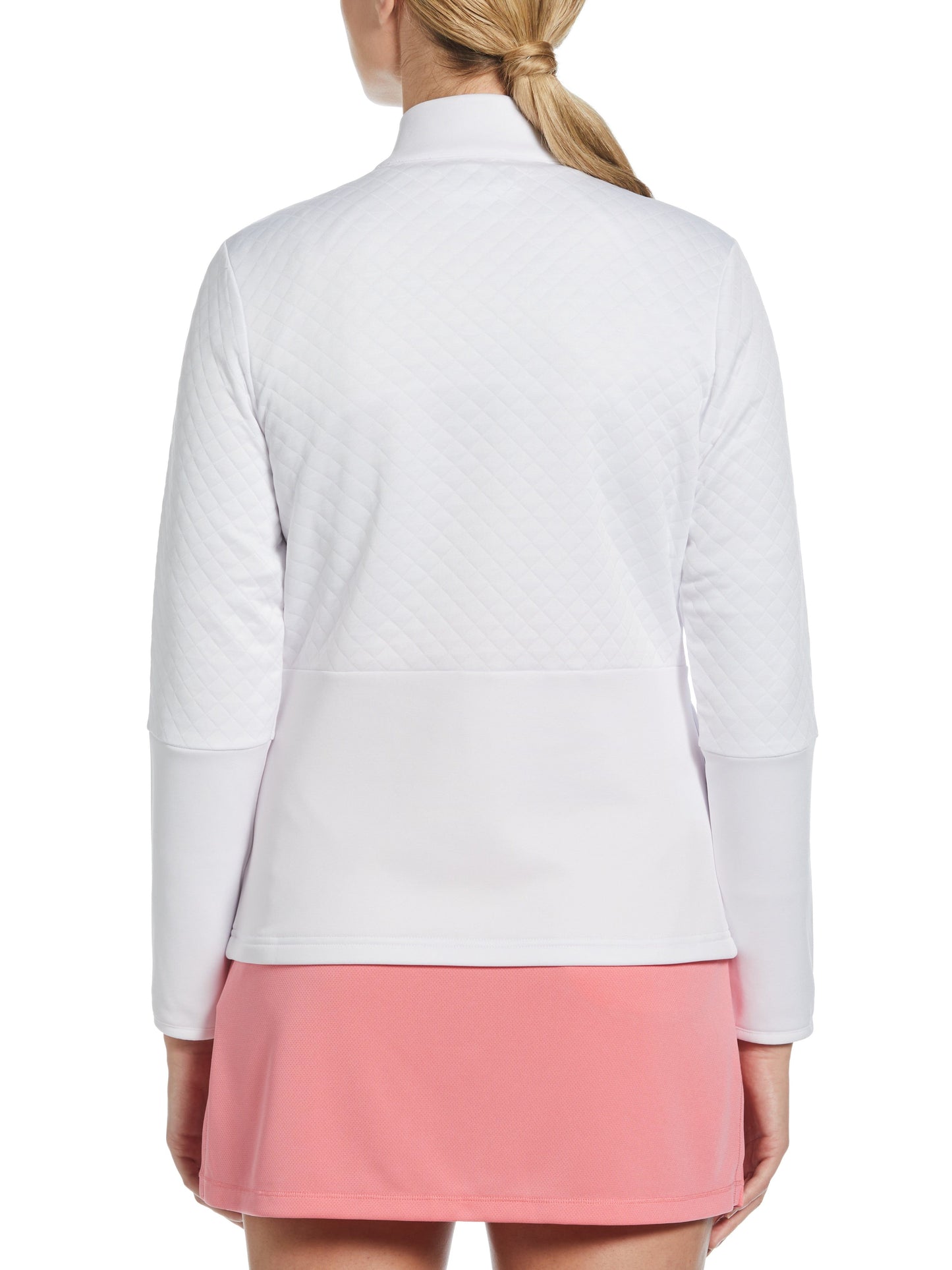 Women's Midweight Half Zip Golf Pullover with Quilted Fleece