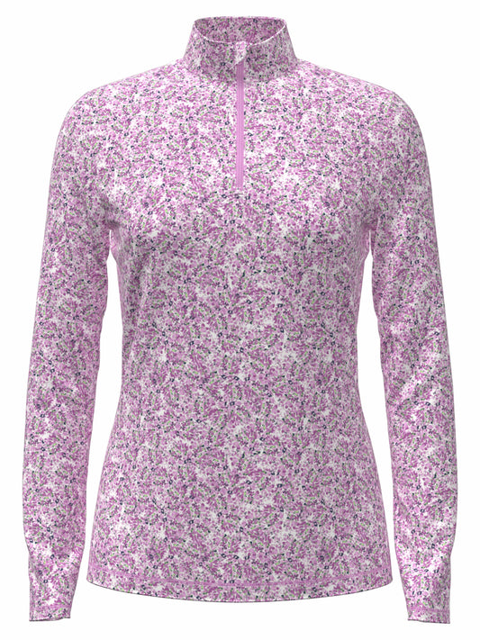 Women's Mini Floral Printed Polo
