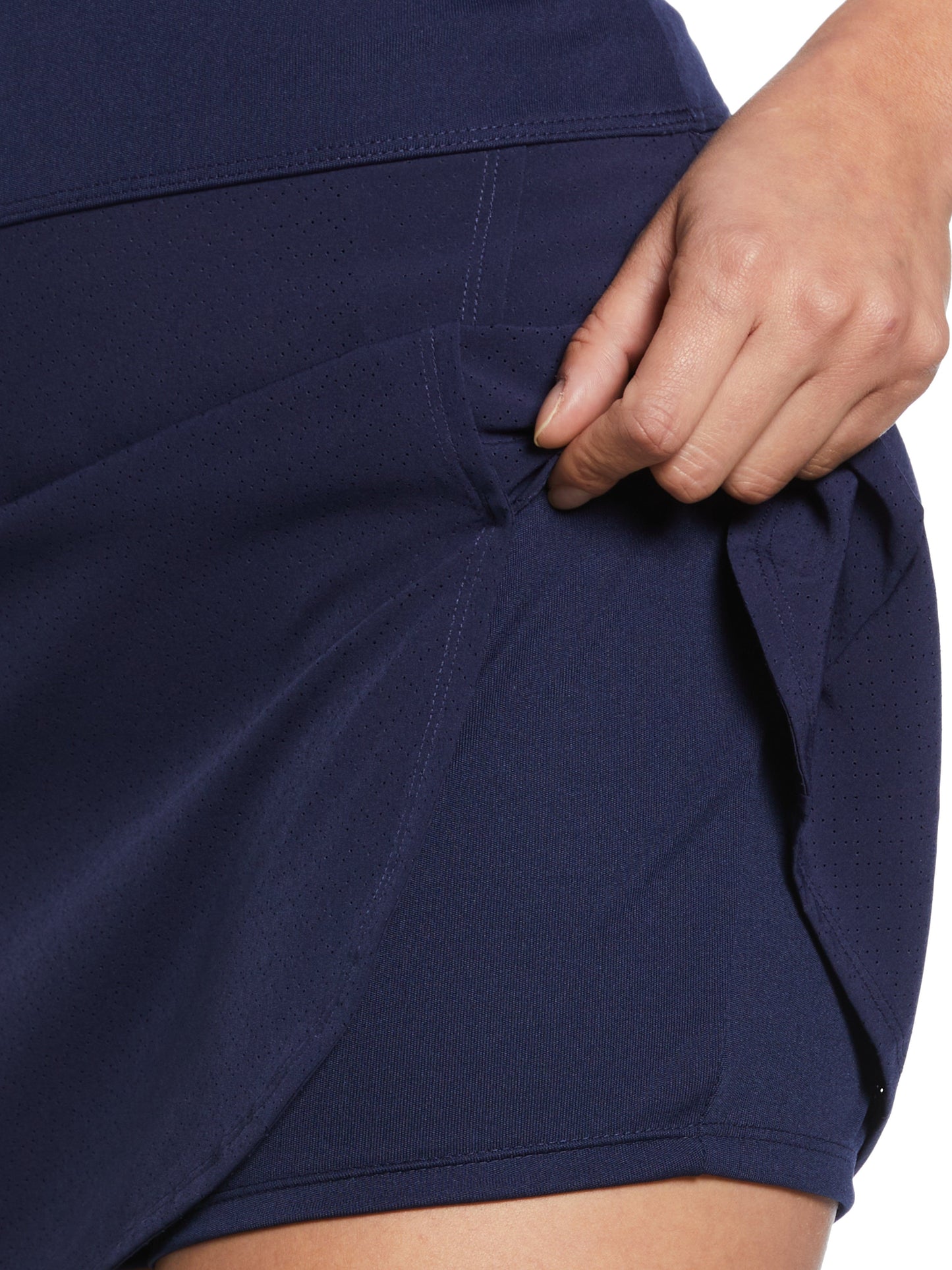 Women's Perforated Woven Golf Skort