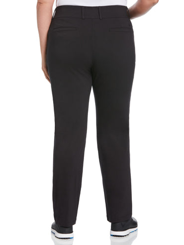 Women's Plus Pull-On Stretch Tech Flat Front Golf Pant