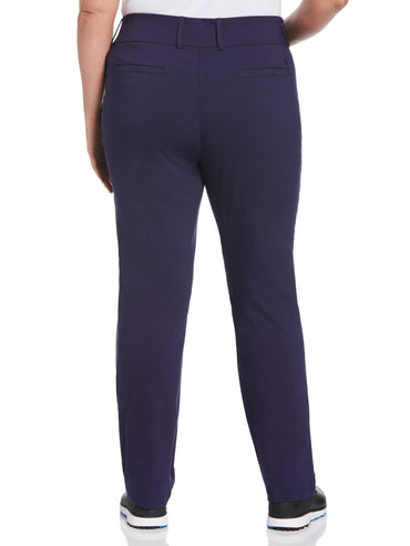 Women's Plus Pull-On Stretch Tech Flat Front Golf Pant