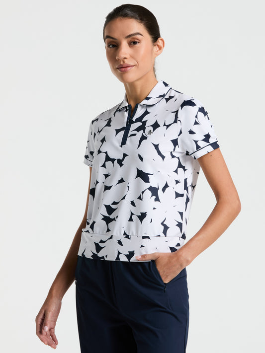 Women's Riviera Floral Golf Polo Shirt