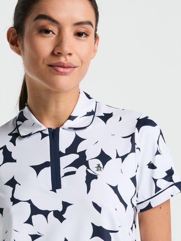 Women's Riviera Floral Golf Polo Shirt