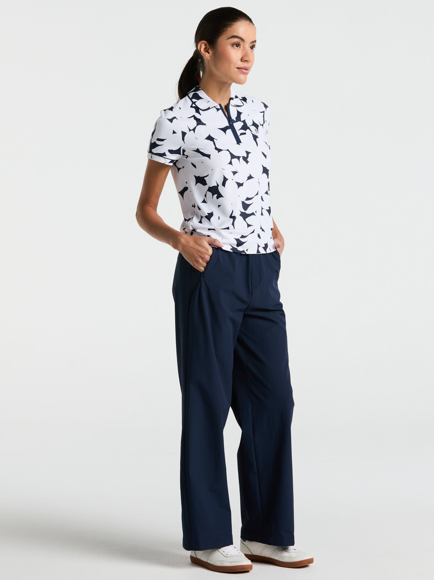 Women's Riviera Floral Golf Polo Shirt