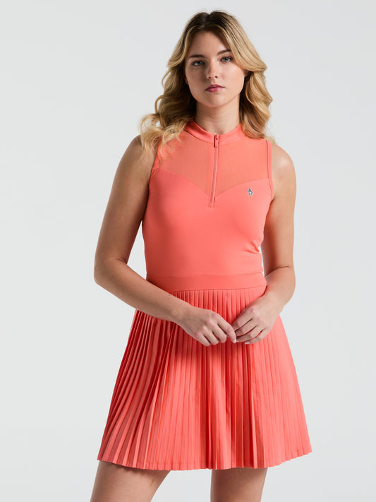 Women's Sleeveless Color Block Golf Dress